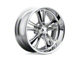 Foose Knuckle Chrome Wheel; 18x8; 1mm Offset; 5x114.3mm Bolt Pattern; 72.56mm Hub Bore