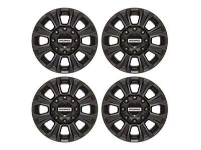 Ford Performance Tremor Matte Black 4-Wheel Kit; 18x8; 40mm Offset; 8x170mm Bolt Pattern; 124.90mm Hub Bore