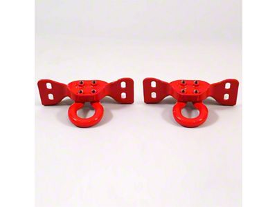 Ford Performance 17-22 Super Duty Tow Hooks - Red Pair - M-18954-SDR
