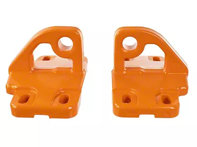 Ford Performance 2021+ Bronco Front Bumper Tow Hooks - Orange - M-18954-BO