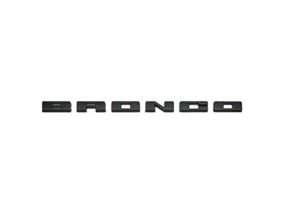 Ford Performance 2021+ Bronco Grille Lettering Overlay Kit - Black - M-1447-BLMB