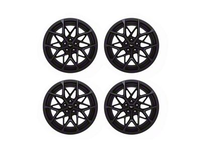 Ford Performance Mach 1 Handling Pack Dark Tarnished 4-Wheel Kit with TPMS Sensors; 19x10.5/19x11; 24mm/48mm Offset