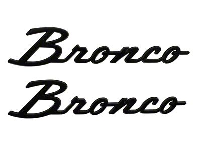 Ford Performance 21-24 Bronco Classic Script Fender Badge Kit - M-1447-BSGS