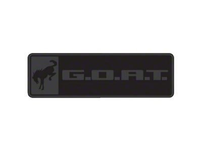 Ford Performance Racing Bronco/Bronco Sport G.O.A.T. Badge - Black/Black - M-1447-GOATBLK