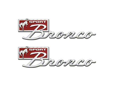 Ford Performance Racing Bronco Sport Script Fender Badge Kit - M-1447-BSPRT