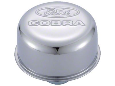 Ford Performance Racing Chrome Breather Cap w/ Cobra Logo - 302-225