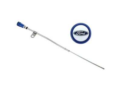 Ford Performance Racing Dipstick Kit - Anodized Aluminum Handle w/ Embossed - 302-400