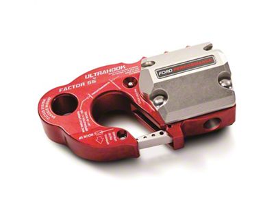 Ford Performance Racing Factor 55 UltraHook w/Rope Guard - Red - M-1821-UHR