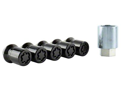 Ford Performance M12X1.5 Black Security Lug Nut - Set of - M-1A043-B5