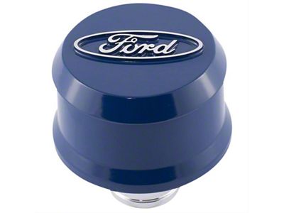 Ford Performance Racing Slant Edge Breather - Blue - 302-436
