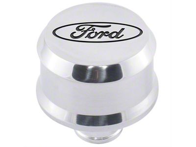 Ford Performance Slant Edge Breather - Polished - 302-438