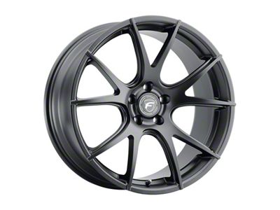 Forgestar CF5V Satin Black Wheel; 19x10; 30mm Offset; 5x120.65mm Bolt Pattern; 70.30mm Hub Bore