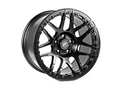 Forgestar F14 Beadlock Satin Black Wheel; 17x10; 45mm Offset; 5x120mm Bolt Pattern; 78mm Hub Bore