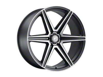 Forgestar X6 Satin Black Machined with Double Dark Tint Wheel; 24x10; 25mm Offset