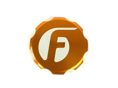 Fleece Performance 03-20016 Cummins Billet Oil Cap Cover - Orange - FPE-OC-CR-F-ORG