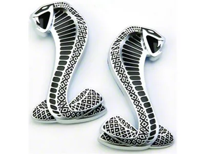 Ford Performance 2007-2009 Mustang SVT Cobra Snake Fender Emblems - M-1447-C