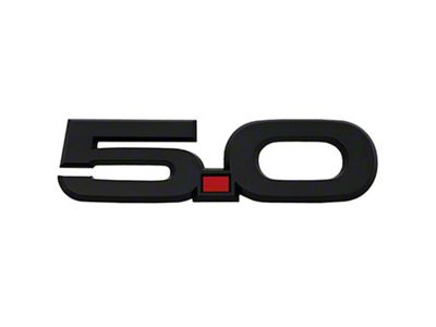 Ford Performance 15-17 Mustang 5.0L Fender Emblem Black - M-1447-M50AB