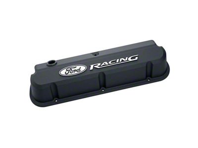 Ford Performance 289-351 Slant Edge Black Valve Cover - 302-135
