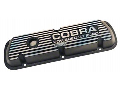 Ford Performance Black Satin Valve Cover Cobra - M-6582-A