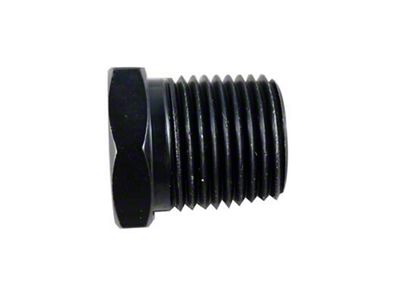 Fragola Performance Systems 1/4 Male Hex Pipe Plug - Black - 493302-BL