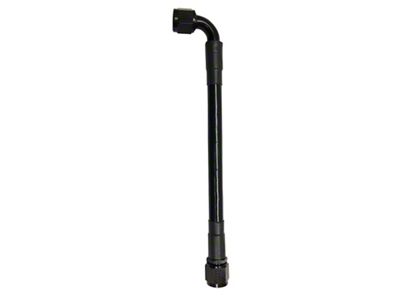 Fragola Performance Systems 10AN Ext Black PTFE Hose Assembly Straight x 90 - 6029-1-2-24BL