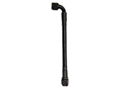 Fragola Performance Systems 10AN PTFE Hose Assembly Straight x 90 24in - 6010-1-2-24BL