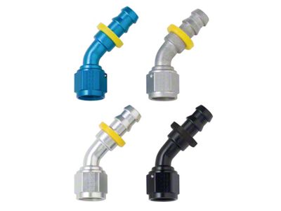 Fragola Performance Systems 10AN Push-Lite End 45 Degree - 204510
