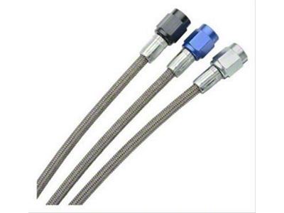 Fragola Performance Systems 2AN Brake Line w/ 3AN Blue Alum. Nuts 40in - 290040-BU