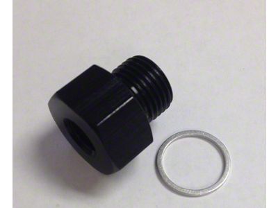 Fragola Performance Systems 3/4in NPT Oil Temp Adapter Black - 493025-BL