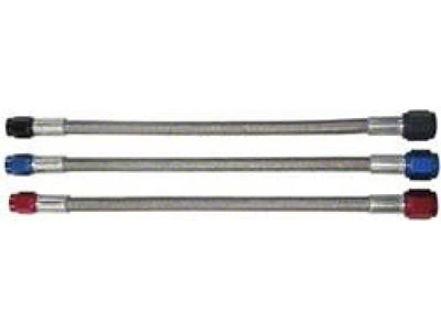 Fragola Performance Systems 3AN x 4AN Nut 4AN Nitrous Line 18in Black - 390018-BL