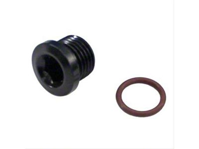 Fragola Performance Systems 4AN 7/16-20 Socket Hex Port Plug - Black - 481304-BL