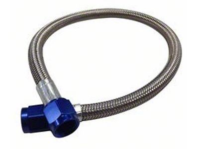 Fragola Performance Systems 4AN Hose Assembly Straight x Straight 48in Blue Nuts - 360048-BU