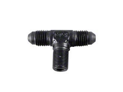 Fragola Performance Systems 4AN Tee 1/8 NPT On The Side - Black - 482504-BL