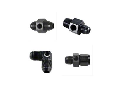 Fragola Performance Systems 6AN Male 90 w/ 1/8 FPT Port - Black - 997306-BL