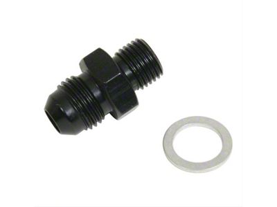 Fragola Performance Systems 6AN x 12mm x 1.25 Male Adapter-Solex - Black - 491954-BL