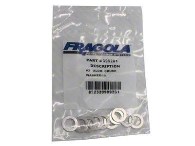 Fragola Performance Systems 8AN Alum. Crush Washer -AN-901 10 Pack - 999204