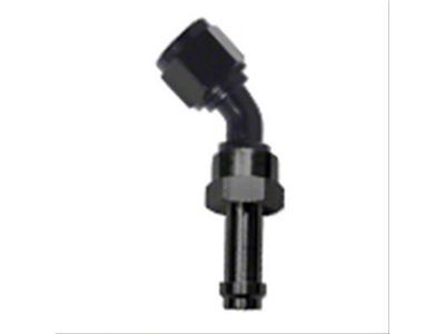Fragola Performance Systems 8AN 60 Degree EZ Street Hose End Black - 756008-BL