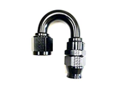 Fragola Performance Systems 8AN Real Street x 180 Degree Hose End Black - 681808-BL