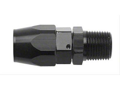 Fragola Performance Systems 8AN Straight Hose End x 1/2 NPT - Black - 190168-BL