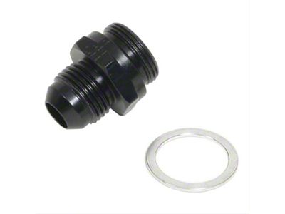 Fragola Performance Systems Dual Feed Carburetor Fitting; -8AN x 7/8-20; Black
