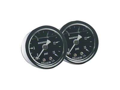 Fragola Performance Systems Fuel Pressure Gauge 0-15 PSI Dry - 900001