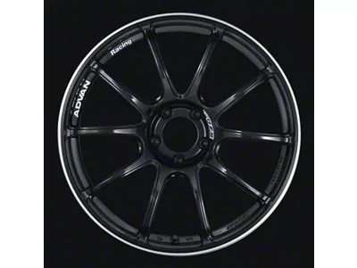 Advan RZII Gloss Black and Ring Wheel; 18x8.5; 45mm Offset; 5x100mm Bolt Pattern; 63mm Hub Bore
