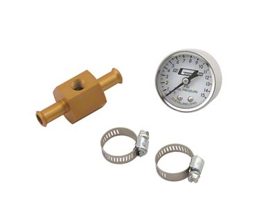Mr. Gasket Fuel Block With Fuel Pressure Gauge - 1560
