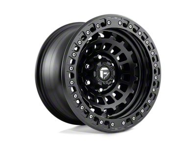 Fuel Wheels Zephyr Beadlock Matte Black Wheel; 17x9; -15mm Offset