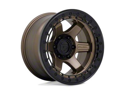 Fuel Wheels Block Beadlock Matte Bronze Wheel; 17x8.5; 0mm Offset; 6x139.7mm Bolt Pattern; 106.10mm Hub Bore