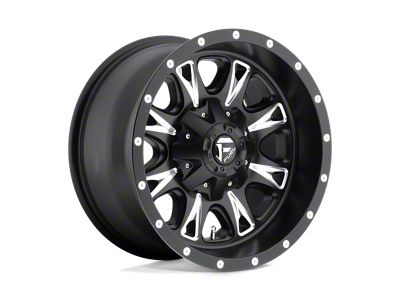 Fuel Wheels Throttle Matte Black Milled Wheel; 17x6.5; 129mm Offset