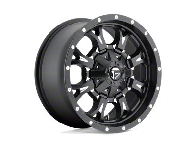 Fuel Wheels Krank Matte Black Milled Wheel; 18x9; -13mm Offset