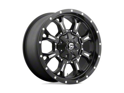 Fuel Wheels Krank Matte Black Milled Wheel; 20x9; 20mm Offset; 6x135/6x139.7mm Bolt Pattern; 106.10mm Hub Bore