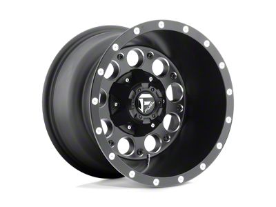 Fuel Wheels Revolver Matte Black Milled Wheel; 15x10; -43mm Offset; 6x139.7mm Bolt Pattern; 108mm Hub Bore