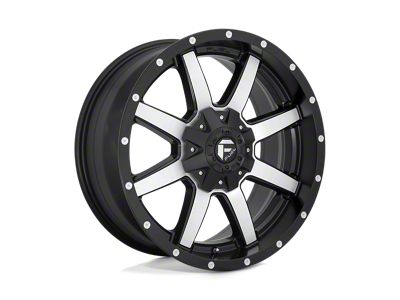 Fuel Wheels Maverick Matte Black Machined Wheel; 20x9; 1mm Offset